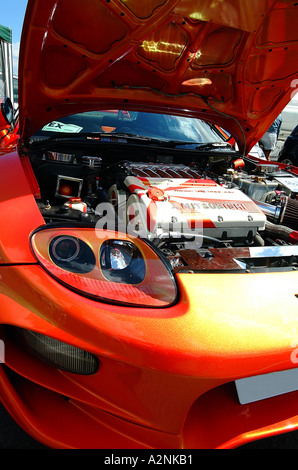 Red Car Engine Bay · Free Stock Photo