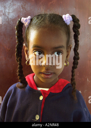 nubian children in Assuan Egypt Stock Photo