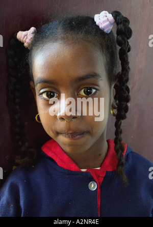 nubian children in Assuan Egypt Stock Photo