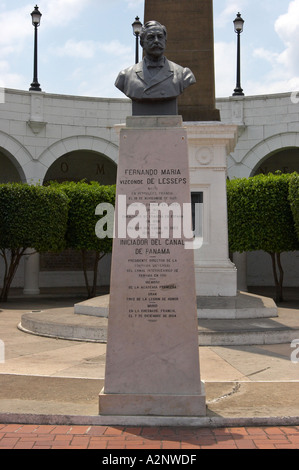 COUNT FERDINAND DE LESSEPS, Old Quarter, Republic of Panama Stock Photo