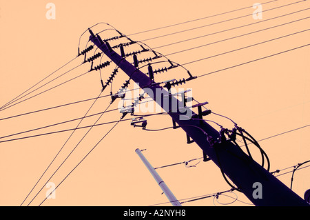 Telegraph Pole Stock Photo