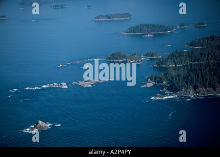 Aerial View Of The Broken Group Islands Off The Pacific West Coast Of ...