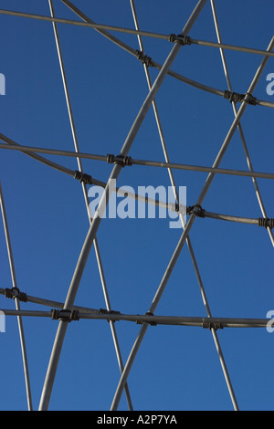 A metal sculpture at the J. Paul Getty Center in Los Angeles, CA. Stock Photo