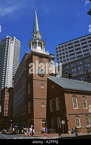 Old South Meeting House, Washington Street, Boston, Massachusetts, New England, USA Stock Photo