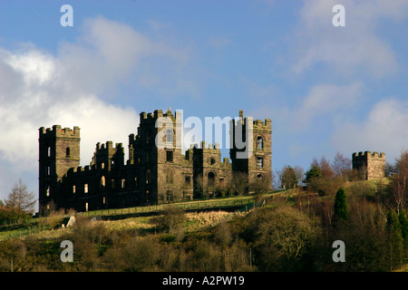 View of Riber Castle a folly above Matlock in Derbyshire England built by John Smedley in the nineteenth century Stock Photo