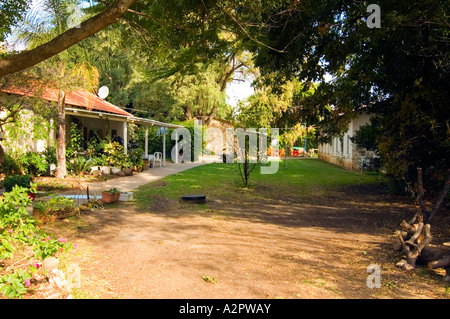 Israel upper Galilee Kibbutz Ginosar on the shores of the sea of Galilee founded 1937 the member s houses Stock Photo