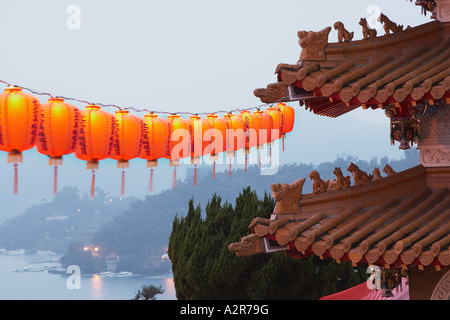 Row Of Lanterns On Temple Stock Photo