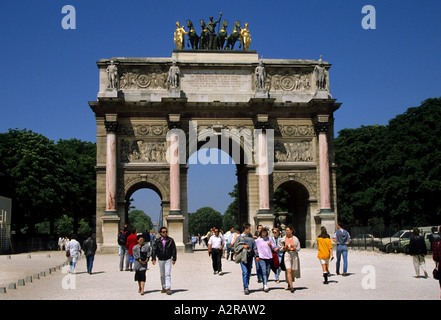 Arc de Triomphe du Caroussel Paris France French Stock Photo