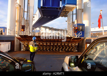 THE PRIDE OF CANTERBURY P O FERRY AT DOVER DOCKS KENT ENGLAND UK Stock Photo