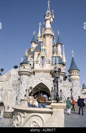 eurodisney france april Stock Photo