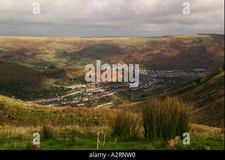 Cwmparc Treorchy Glamorgan Rhondda Valley Wales Stock Photo