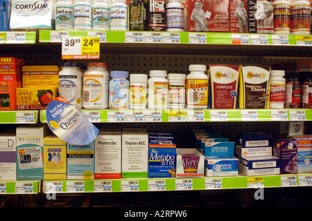 Weight loss supplements on shelf hi res stock photography and