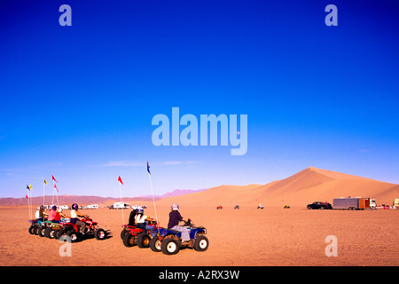 All-Terrain Vehicles and Dune Buggies at the Dumont Sand Dunes near Death Valley National Park California USA Stock Photo
