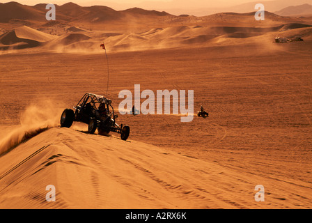 Dune Buggy and All-Terrain Vehicles at the Dumont Sand Dunes near Death Valley National Park California USA Stock Photo
