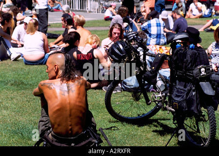 Cannabis Day Rally, Vancouver, BC, British Columbia, Canada - Legalize Marijuana / Pot Use Supporters at Demonstration