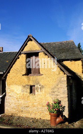 France, Côtes d'Armor, Saint Juvat, house of Pise Stock Photo