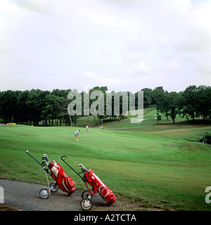 GOLF COURSE DESIGNED BY RONALD FREAM ARCANGUES BASQUE COUNTRY PYRENEES ATLANTIQUES FRANCE EUROPE Stock Photo