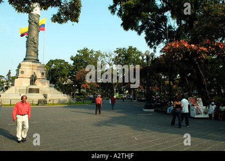 Statue of Liberty in the Centenario Plaza in Guayaquil, Ecuador. Stock Photo