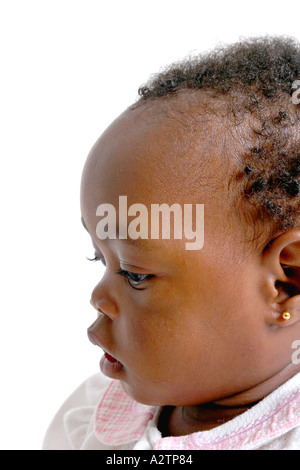 closeup portrait of baby girl profile Stock Photo - Alamy
