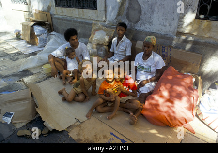 Children living on the street, Recife, Brazil Stock Photo