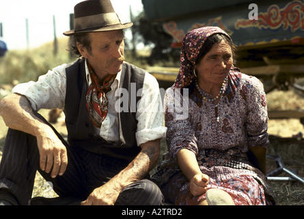 romany gypsy family the rawlings 1990 Stock Photo