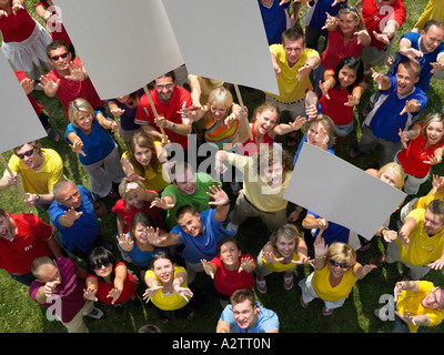 Protesting crowd Stock Photo