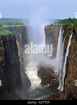 Zimbabwe Victoria Falls seen from Zambian side Stock Photo
