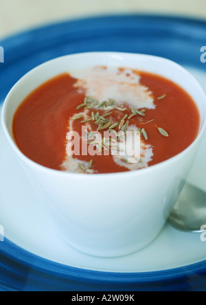 Tomato soup Stock Photo