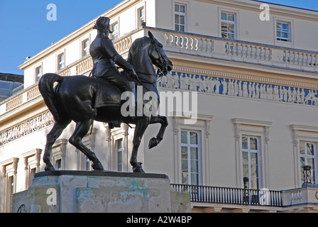 Monument to King Edward VII seventh Waterloo Place London England. Stock Photo