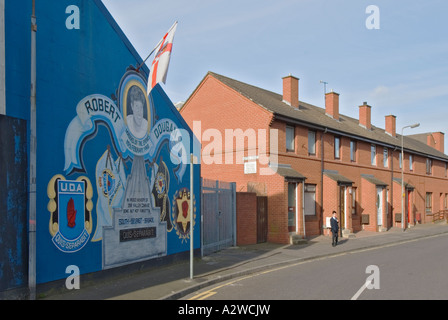 Northern Ireland Belfast Sandy Row wall mural Stock Photo