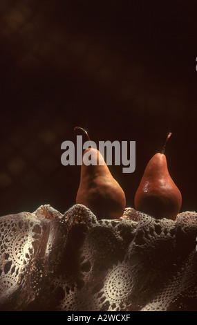 Still life of two pears Stock Photo