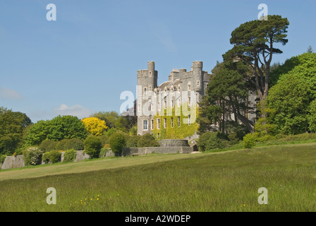 Northern Ireland County Down Castlewellan Forest Park castle Stock Photo