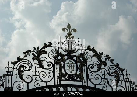 The entrance gates to the Shrine and gardens of Bahaullah Acre Israel ...