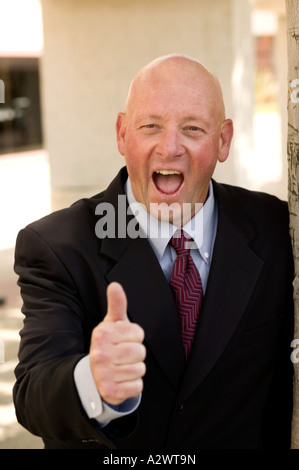 Businessman gesturing, portrait Stock Photo