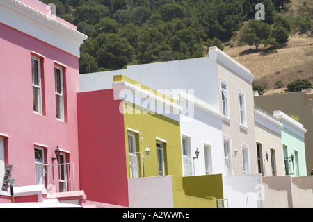 Colourful pastels on home front Stock Photo