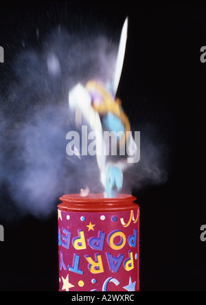 Party Popper Exploding (Medium Format) Stock Photo