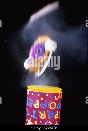 Party Popper Exploding (Medium Format) Stock Photo