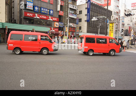 Asakusa Tokyo Japan Red orange Vans Stock Photo