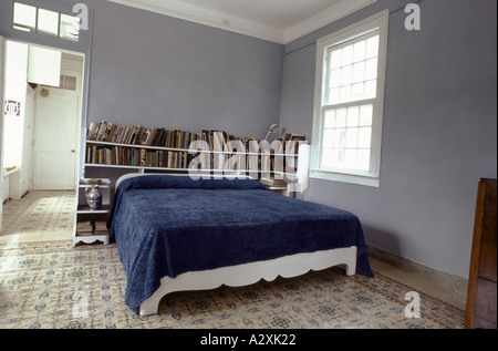 Ernest Hemingway's bedroom in his home in Cuba Stock Photo