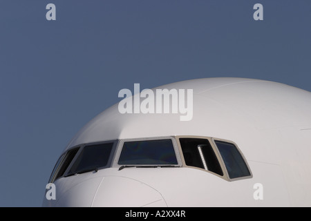Commercial airliner passenger jet airline Stock Photo