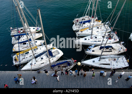 Yachts in San Sebastian Donostia Basque Country Spain Stock Photo