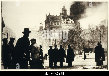 Reichstag Fire 1933 Stock Photo
