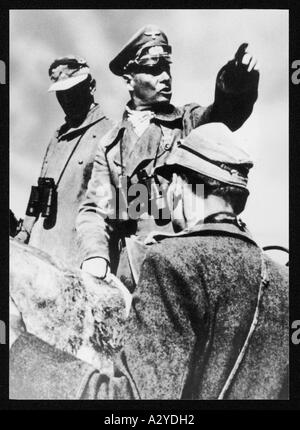 Field Marshal Erwin Rommel (1891 - 1944), death mask Plaster cast, very ...