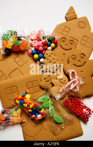 Image a gingerbread house kit Stock Photo