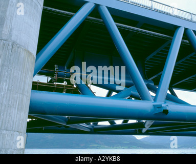 Detail of abutment pin, Bergsøysund Floating Bridge, part of Krifast ...