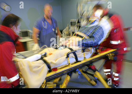 DEU Germany casualty unit emergency room of a hospital Stock Photo