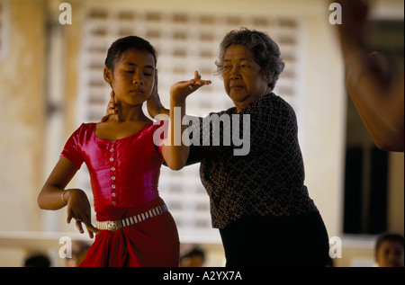 cambodia new beginnings aspara classical dance school phnom penh Stock Photo