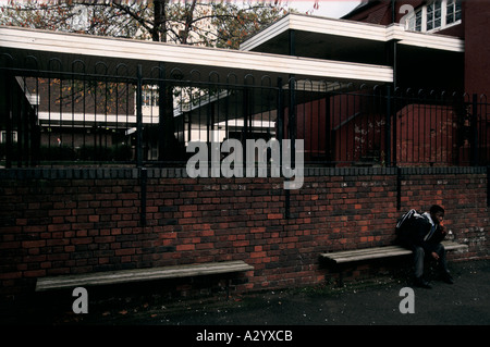 hackney downs school set to be closed by government in 1995 due to poor performance conditions breaktime 1994 Stock Photo