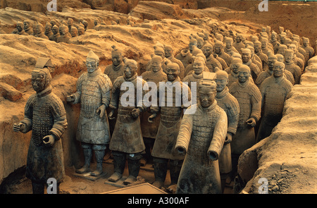Qin Dynasty warriors Shan xi China Stock Photo