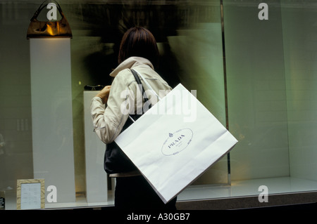 chic women shopping in the north of tehran Local Caption Iran Stock